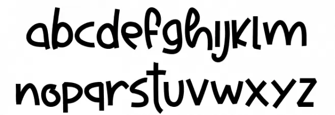 Hore Christmas Font Litere mici