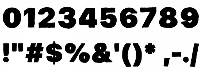 Horeg Bolot Font OTHER CHARS