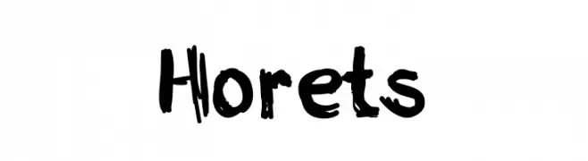 Horets  フリーフォントのダウンロード