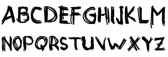 Horets Шрифта ВЕРХНИЙ