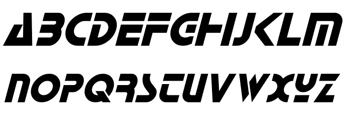 Horizon Italic Font LOWERCASE