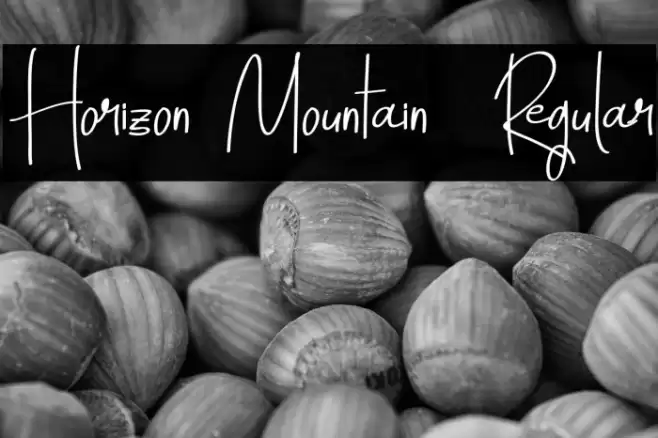 Horizon Mountain  Regular Font examples