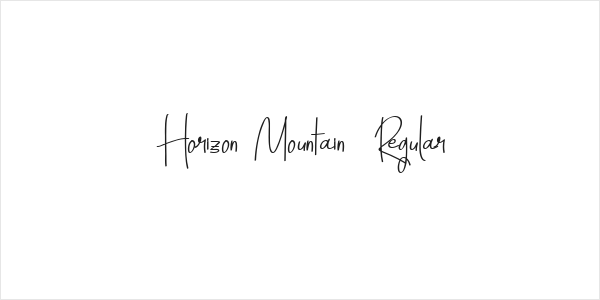 Horizon Mountain  Regular Logo