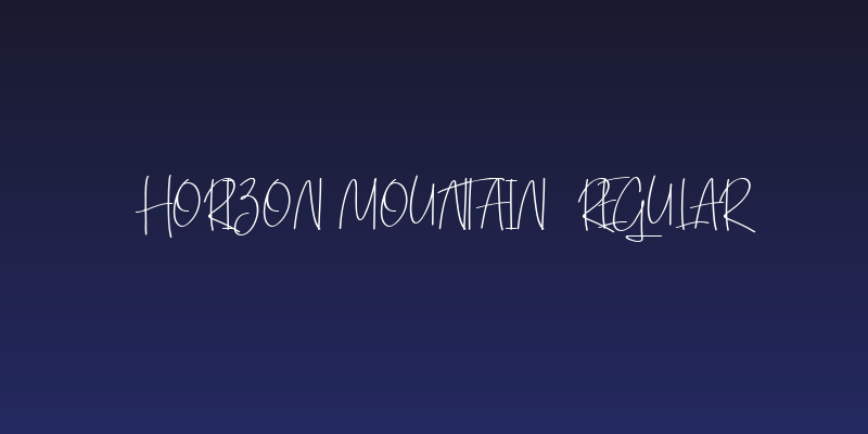 Horizon Mountain  Regular Social Header