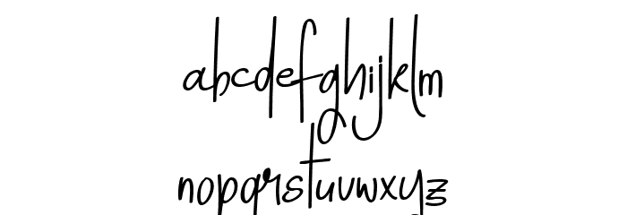 Horizon Mountain Regular Schriftart Kleinbuchstaben