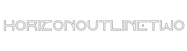 Horizon Outlinetwo  font caratteri gratis