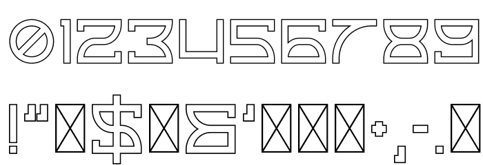 Horizon Outlinetwo Font OTHER CHARS
