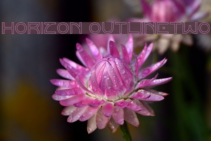 Horizon Outlinetwo Font examples