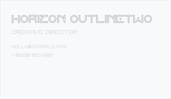 Horizon Outlinetwo Business Card