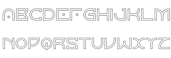 Horizon Outlinetwo Font LOWERCASE