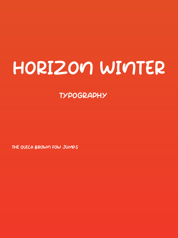 Horizon Winter Poster