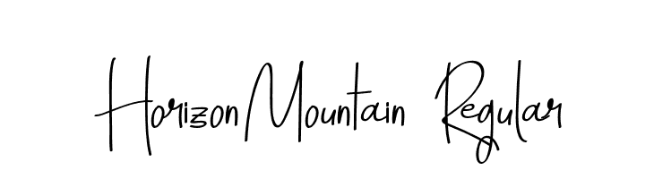 HorizonMountain-Regular  Descarca Fonturi Gratis