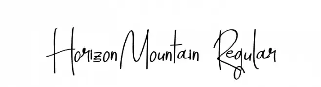 HorizonMountain-Regular  Fuentes Gratis Descargar