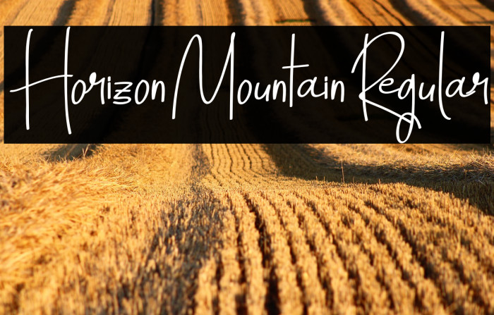 HorizonMountain-Regular Example 2