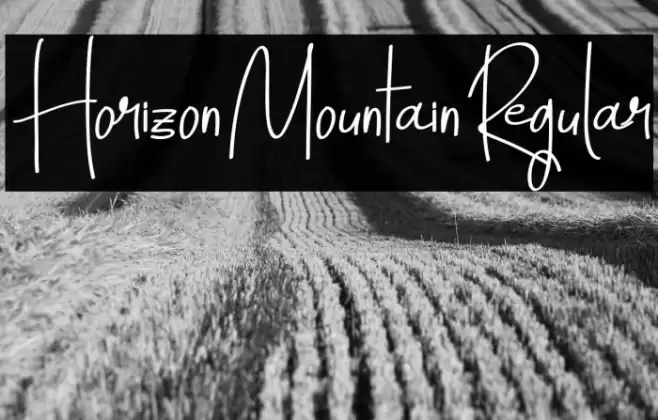 HorizonMountain-Regular Fuentes examples