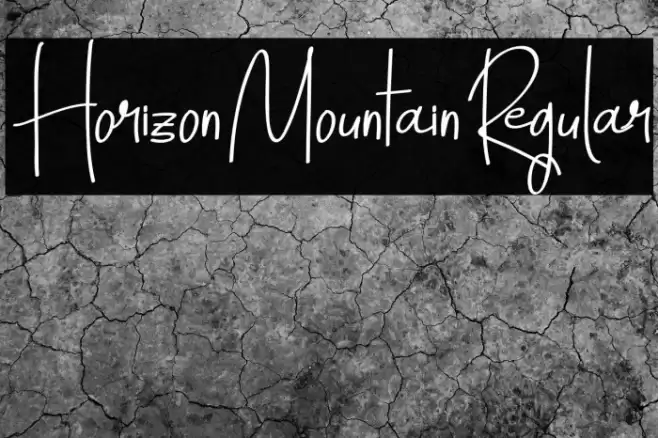 HorizonMountain-Regular Fuentes examples