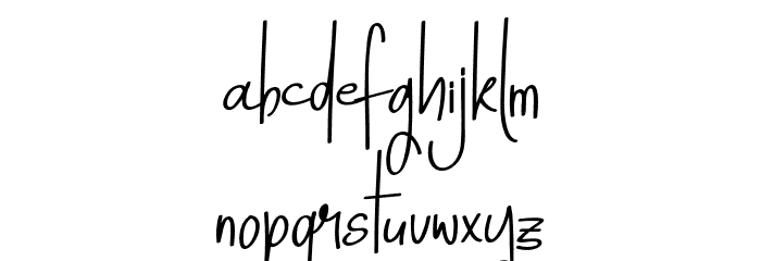 HorizonMountain-Regular Schriftart Kleinbuchstaben