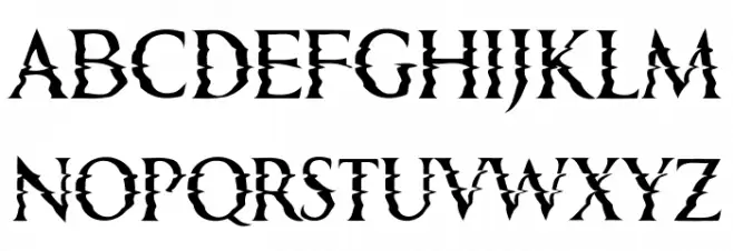 Horizons Regular Font Litere mari