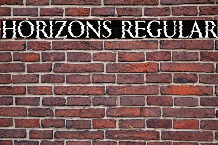 Horizons Regular Example 2