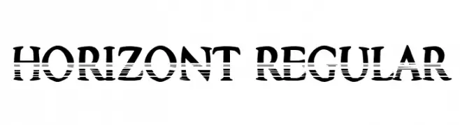 Horizont Regular  Frei Schriftart Herunterladen