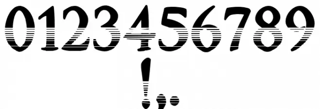 Horizont Regular Шрифта ДРУГИЕ символов