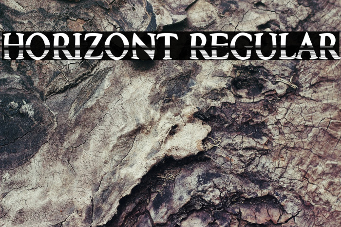 Horizont Regular Font examples