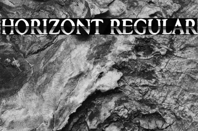 Horizont Regular Шрифта examples