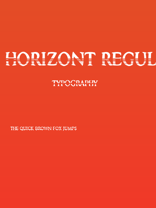 Horizont Regular Poster