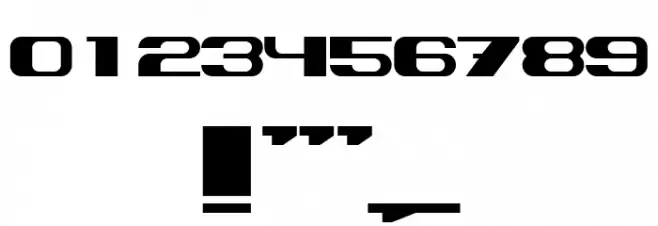 Horizontale Regular Font OTHER CHARS