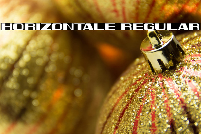 Horizontale Regular Example 1