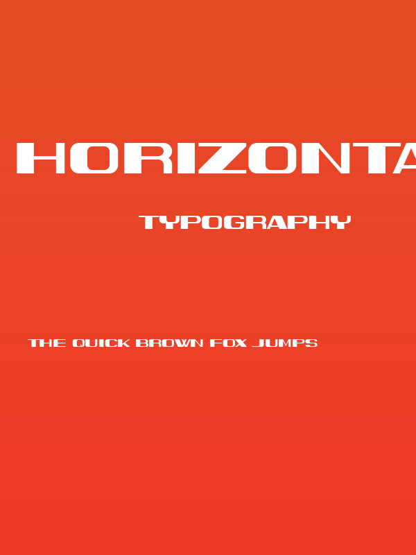 Horizontale Regular Poster