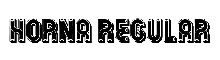 Horna Regular Fonte
