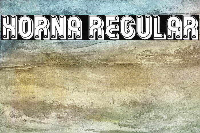Horna Regular Font examples
