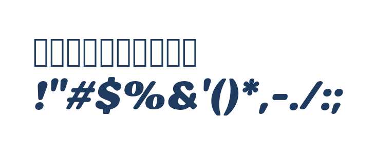 HornbillPersonalUse-BlackIta Other Characters
