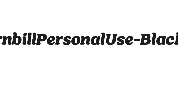 HornbillPersonalUse-BlackIta Logo