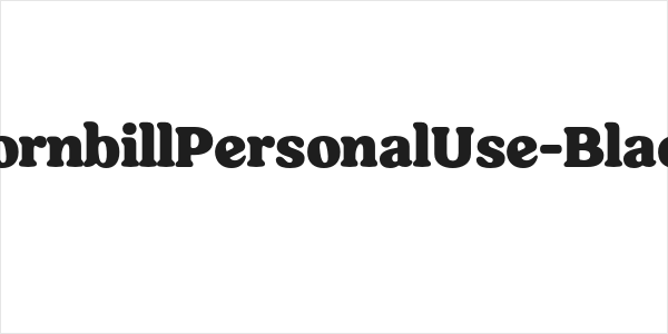 HornbillPersonalUse-Black Logo