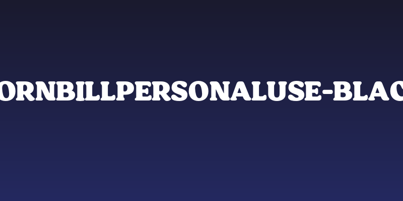 HornbillPersonalUse-Black Social Header