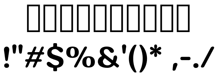 HornbillPersonalUse-Bold Font OTHER CHARS