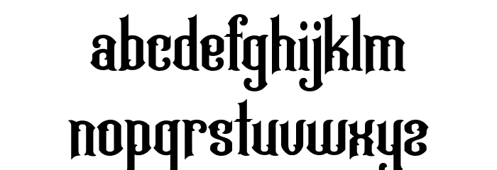 HornbucklePersonalUseOnly-Regul Font LOWERCASE