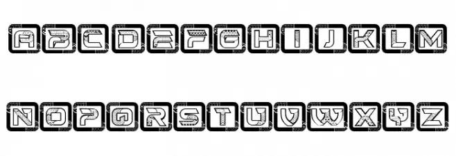 Hornets Capitals Regular Schriftart Kleinbuchstaben