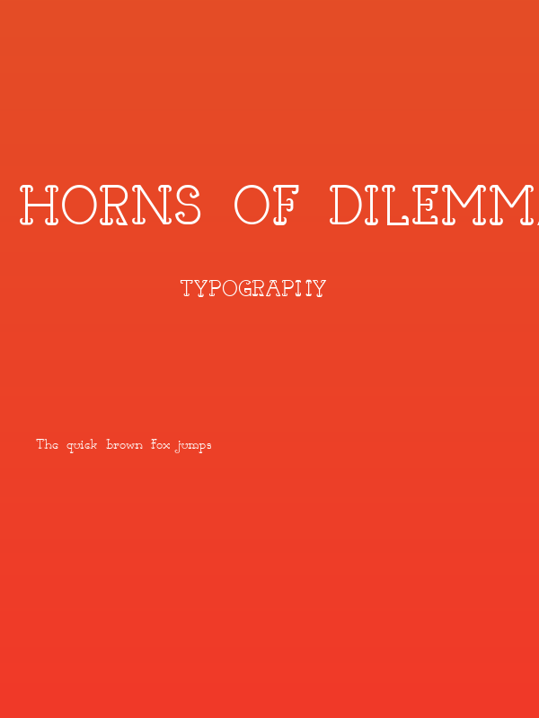 Horns of Dilemma Poster