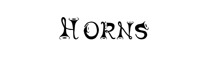 Horns Font