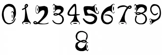 Horns Шрифта ДРУГИЕ символов