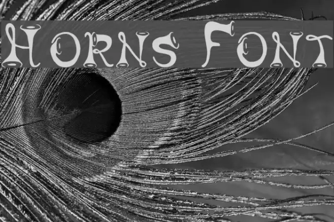 Horns Шрифта examples