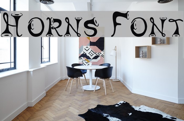 Horns Font examples