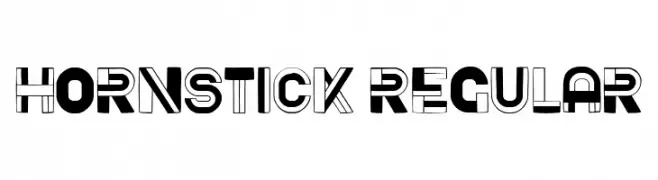Hornstick Regular  les polices de caractères gratuit tlcharger