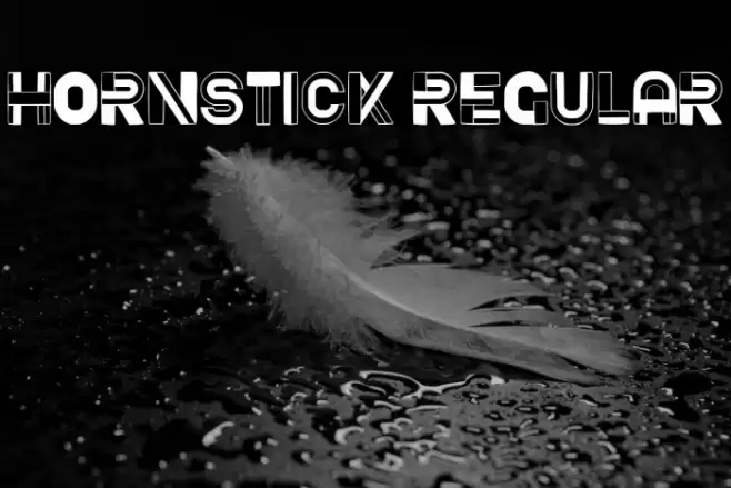 Hornstick Regular Font examples