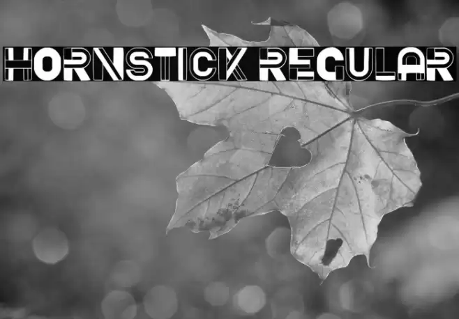 Hornstick Regular Font examples