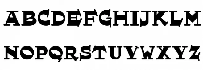 Hornswoggled NF Font UPPERCASE