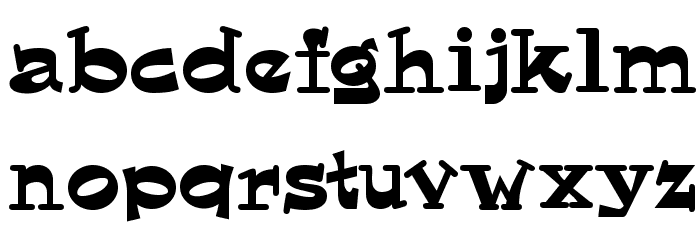 Hornswoggled NF Font LOWERCASE